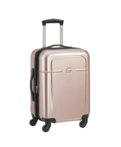 $300 NEW Delsey Air Quest 21" Carry-On Spinner Suitcase Rose Hardside Luggage