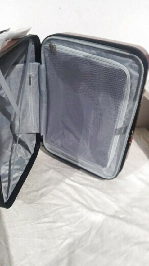 $300 NEW Delsey Air Quest 21" Carry-On Spinner Suitcase Rose Hardside Luggage