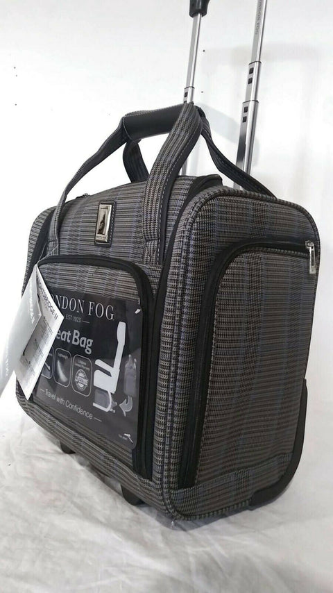$240 LONDON FOG Knightsbridge II 15" Wheel Under-Seat Carry-On Suitcase Luggage