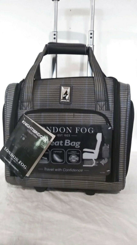 $240 LONDON FOG Knightsbridge II 15" Wheel Under-Seat Carry-On Suitcase Luggage