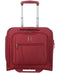 $220 NEW Delsey Helium 360 Carry-On 2 Wheeled Under seat Bag Luggage Ruby Red