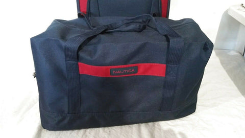 $360 New Nautica Oceanview 3 Piece Luggage Set Spinner Suitcase Blue Carry On
