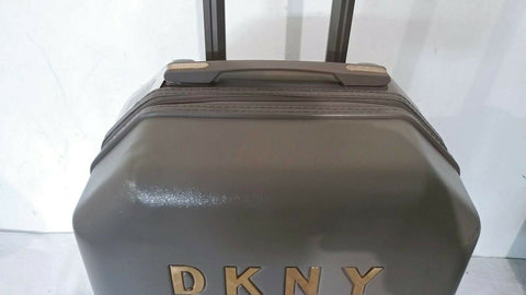 $225 DKNY Allure 20" Hardside Spinner Suitcase Travel Luggage Carry On Gray