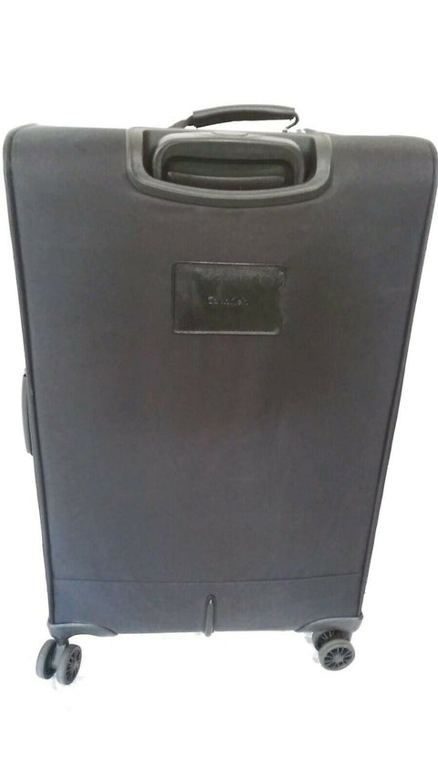 $240 Calvin Klein Capri 25" Softside Upright Luggage Suitcase Spinner Black