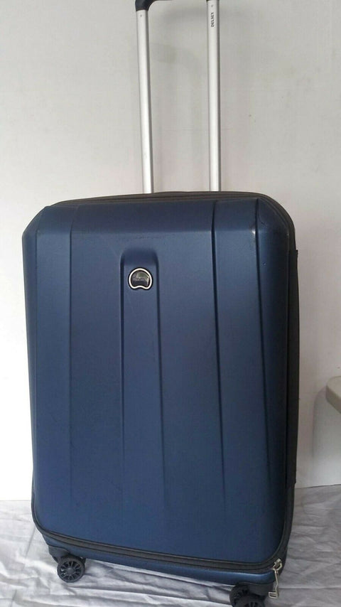 $320 Delsey Helium Shadow 3.0 25" Expandble Spinner Hard Suitcase Luggage BLUE