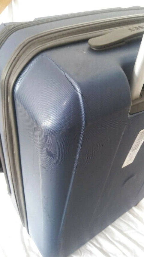 $320 Delsey Helium Shadow 3.0 25" Expandble Spinner Hard Suitcase Luggage BLUE