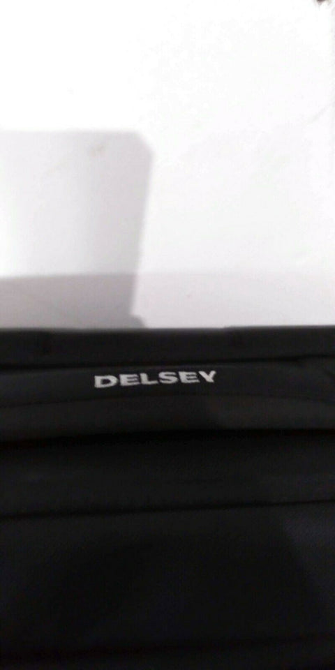 $220 Delsey Opti-Max Book Opening Garment Bag Luggage Suitcase Black