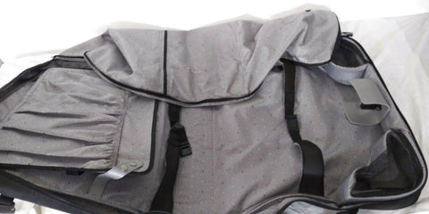 $220 Delsey Opti-Max Book Opening Garment Bag Luggage Suitcase Black