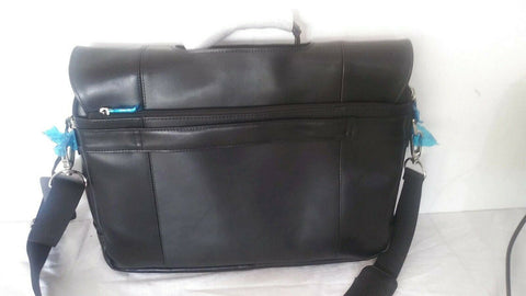 $320 New Kenneth Cole Reaction Leather Flapover Laptop Business Messenger Bag