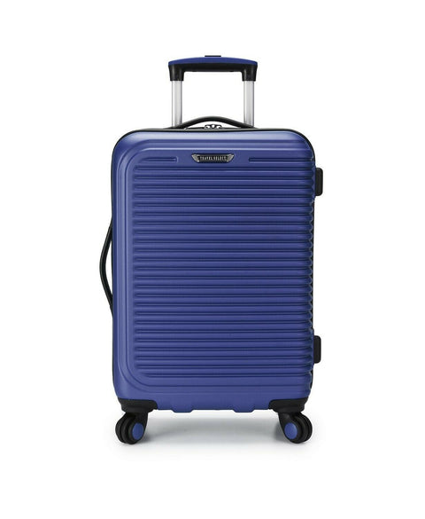 $260 Travel Select Savannah 20" Hard Spinner Carry On Luggage Suitcase Blue