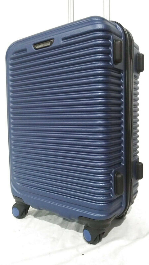 $260 Travel Select Savannah 20" Hard Spinner Carry On Luggage Suitcase Blue