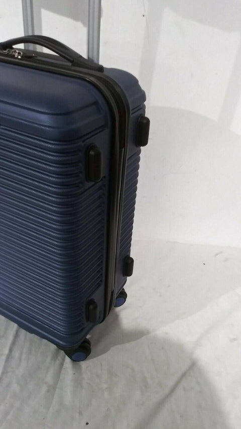 $260 Travel Select Savannah 20" Hard Spinner Carry On Luggage Suitcase Blue