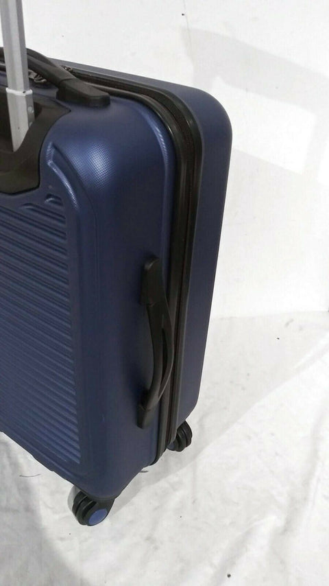 $260 Travel Select Savannah 20" Hard Spinner Carry On Luggage Suitcase Blue