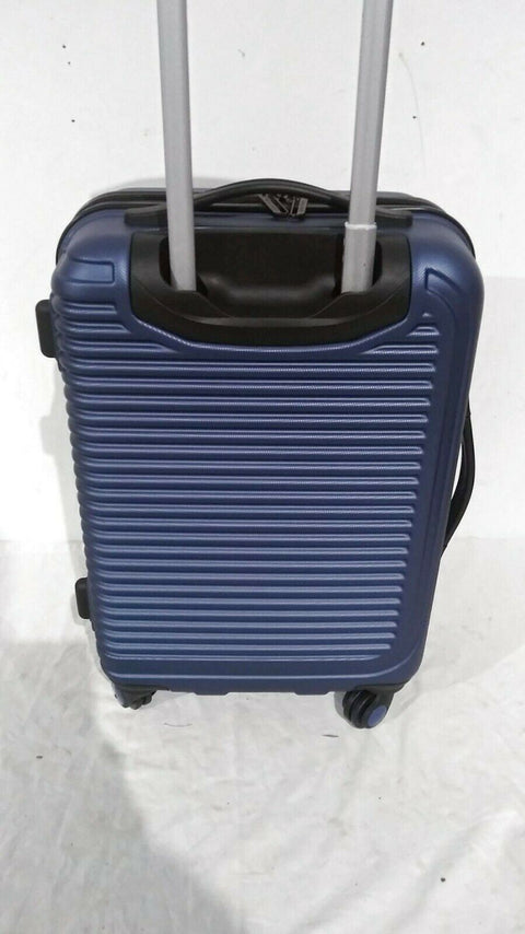 $260 Travel Select Savannah 20" Hard Spinner Carry On Luggage Suitcase Blue