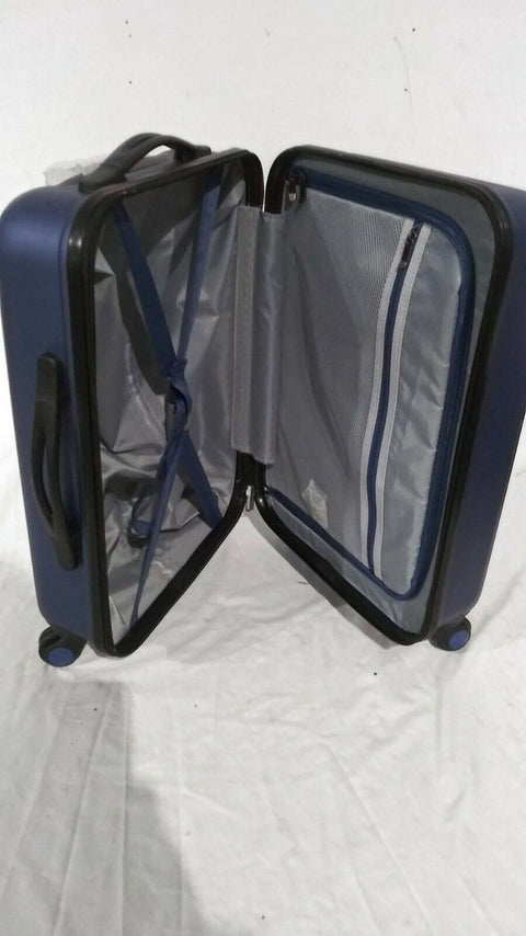 $260 Travel Select Savannah 20" Hard Spinner Carry On Luggage Suitcase Blue
