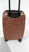 $340 Aimee Kestenberg Geo 20" Hard Expandable Carry On Spinner Luggage Rose Pink