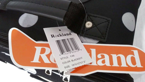 $240 New Rockland 2 Piece Carry On Luggage Set Rolling Suitcase Multi Polka Dots