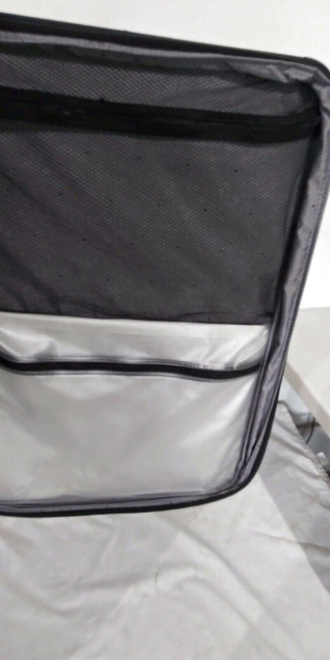 $320 New Delsey Opti-Max 29" Expandable Spinner Suitcase Luggage Black Upright