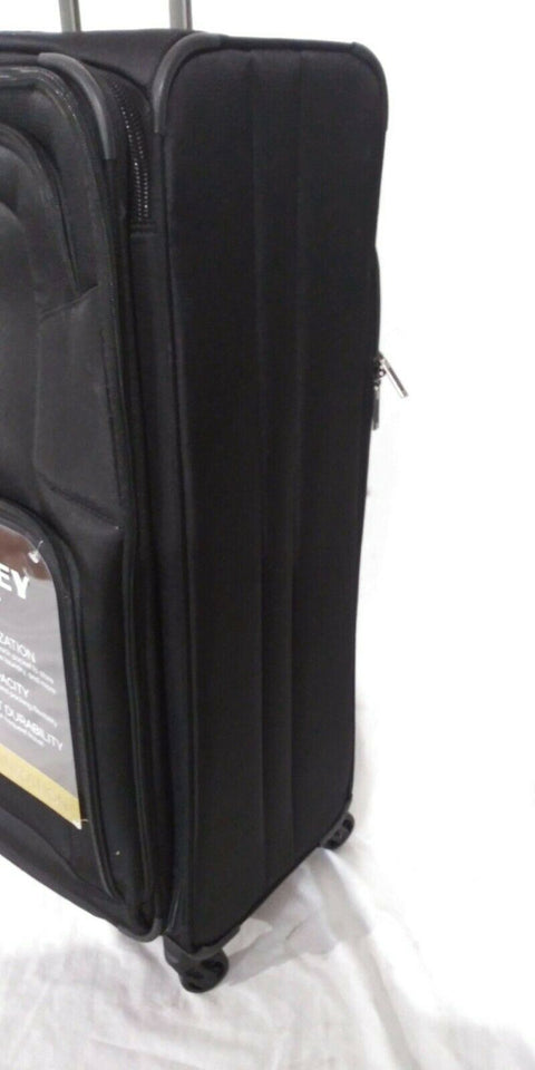 $320 New Delsey Opti-Max 29" Expandable Spinner Suitcase Luggage Black Upright