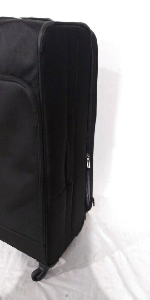 $320 New Delsey Opti-Max 29" Expandable Spinner Suitcase Luggage Black Upright