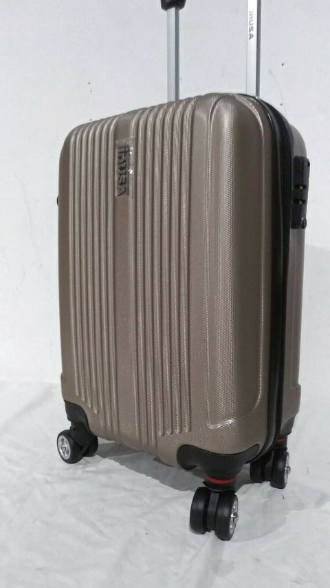 $240 INUSA CHICAGO LIGHTWEIGHT HARDSIDE SPINNER 18" CARRY-ON LUGGAGE SUITCASE