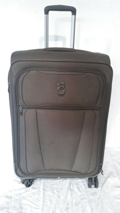 $300 Delsey Helium 360 25" Expandable Spinner Suitcase Mocha Luggage