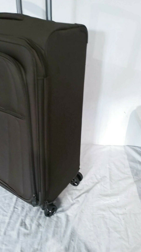 $300 Delsey Helium 360 25" Expandable Spinner Suitcase Mocha Luggage
