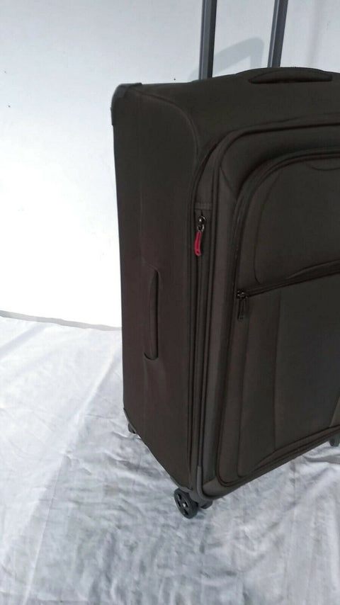 $300 Delsey Helium 360 25" Expandable Spinner Suitcase Mocha Luggage