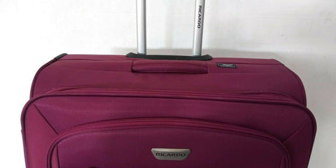 $360 New Ricardo Oceanside Expandable 30" Dual Spinner Suitcase Luggage Purple