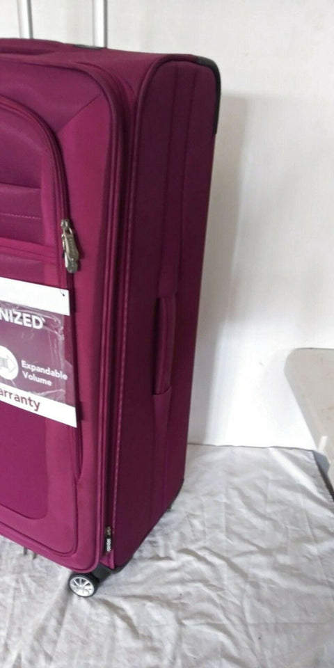 $360 New Ricardo Oceanside Expandable 30" Dual Spinner Suitcase Luggage Purple