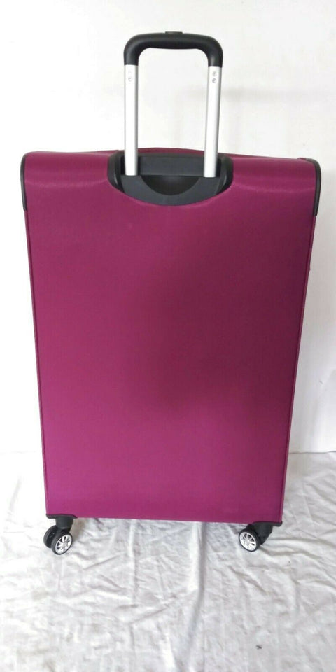 $360 New Ricardo Oceanside Expandable 30" Dual Spinner Suitcase Luggage Purple