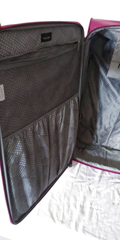 $360 New Ricardo Oceanside Expandable 30" Dual Spinner Suitcase Luggage Purple