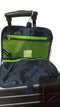 $500 New Nautica Sea Tide 4-Piece Hardside Luggage Set Gray Green Travel Bag