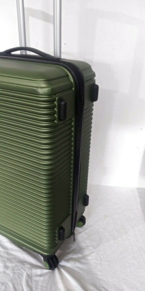 $360 Travel Select Savannah 24" Hard Case Spinner Wheels Luggage Suitcase Green