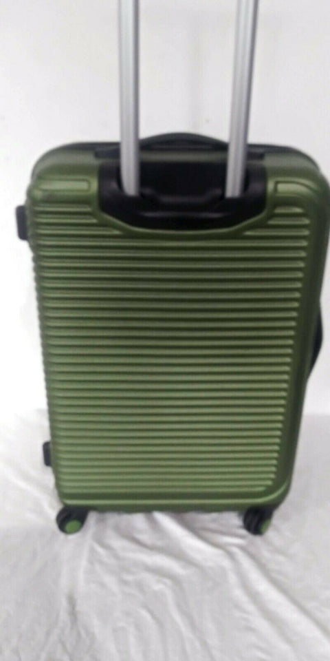 $360 Travel Select Savannah 24" Hard Case Spinner Wheels Luggage Suitcase Green