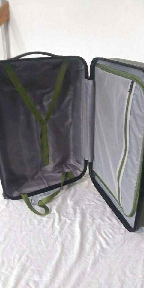 $360 Travel Select Savannah 24" Hard Case Spinner Wheels Luggage Suitcase Green