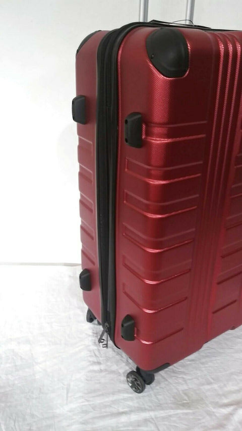 $480 New Kenneth Cole Reaction 42nd Street Suitcase Luggage Hard case Red  28"