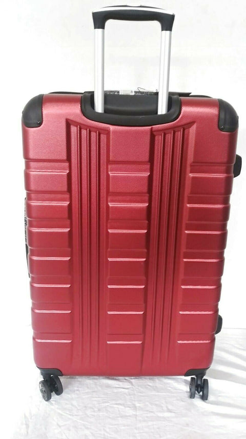 $480 New Kenneth Cole Reaction 42nd Street Suitcase Luggage Hard case Red  28"
