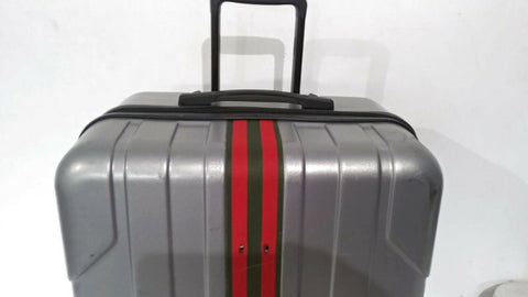 $280 Steve Madden B-2 Hardcase 28" Luggage Suitcase Spinner Large Silver