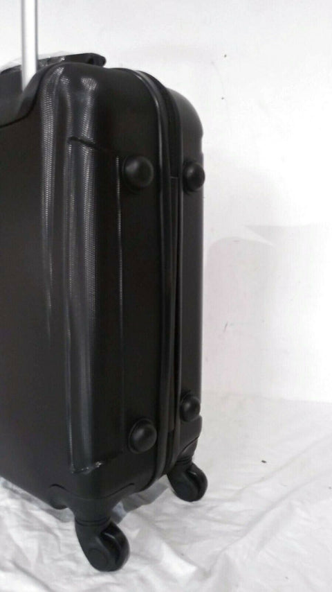 $240 InUSA Pilot 20" Lightweight Hard Carry On Spinner Suitcase Luggage Black
