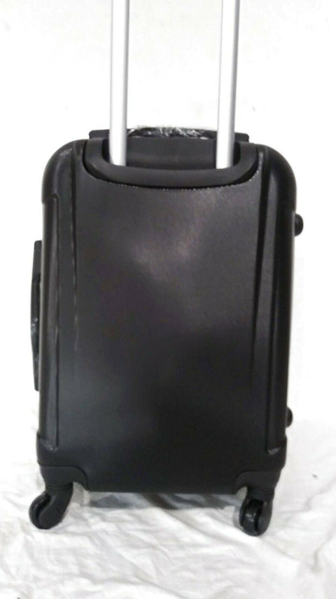 $240 InUSA Pilot 20" Lightweight Hard Carry On Spinner Suitcase Luggage Black