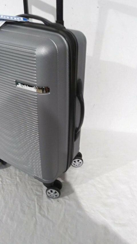 $240 New Rockland Skyline 20" Carry On Hard case Luggage Suitcase Silver