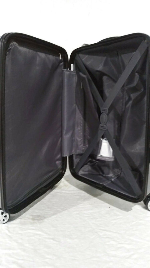 $240 New Rockland Skyline 20" Carry On Hard case Luggage Suitcase Silver