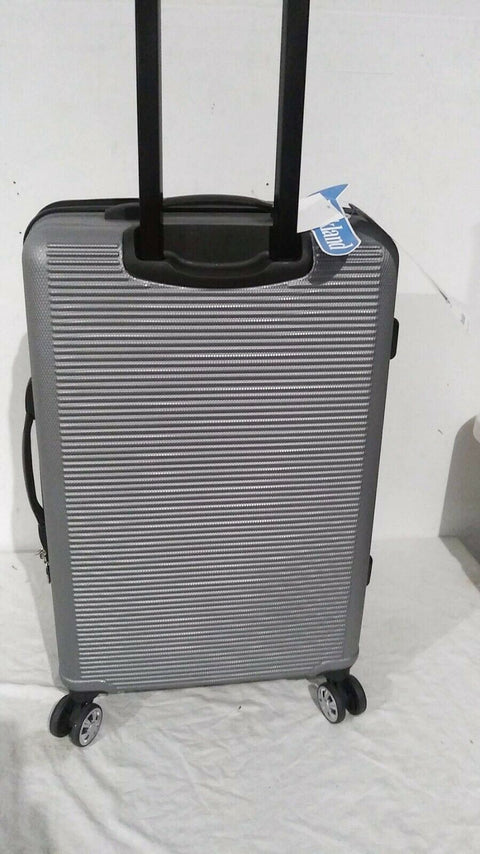 $280 New Rockland Skyline 24" Hard case Luggage Suitcase Silver Spinner Wheels