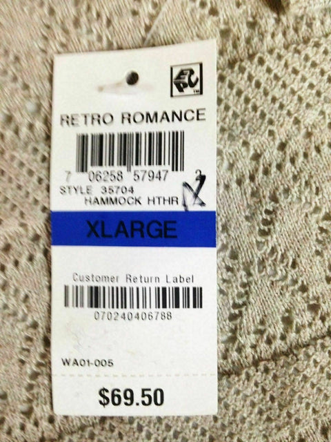 $69 New Style&Co. Women's Long Sleeve Front Open Bell Sleeve Cardigan Beige XL