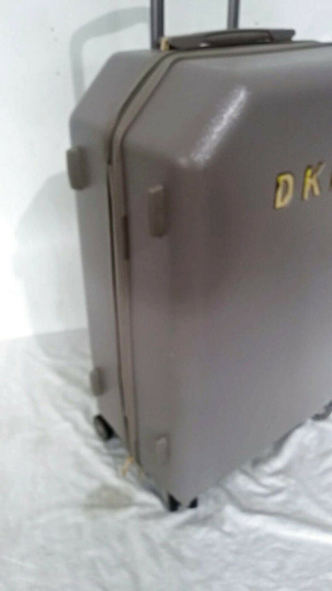 $275 DKNY Allure 24" Hardcase Spinner Wheel Suitcase Travel Luggage GRAY