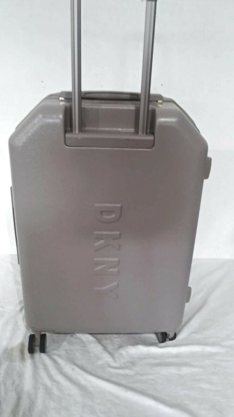 $275 DKNY Allure 24" Hardcase Spinner Wheel Suitcase Travel Luggage GRAY