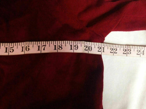 New Karen Scott Womens Long Sleeve Front Open Cardigan Shrug Red Ribbed Size L
