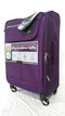$280 Skyway Mirage 2.0 24-inch 4-Wheel Spinner Luggage Purple Suitcase Upright