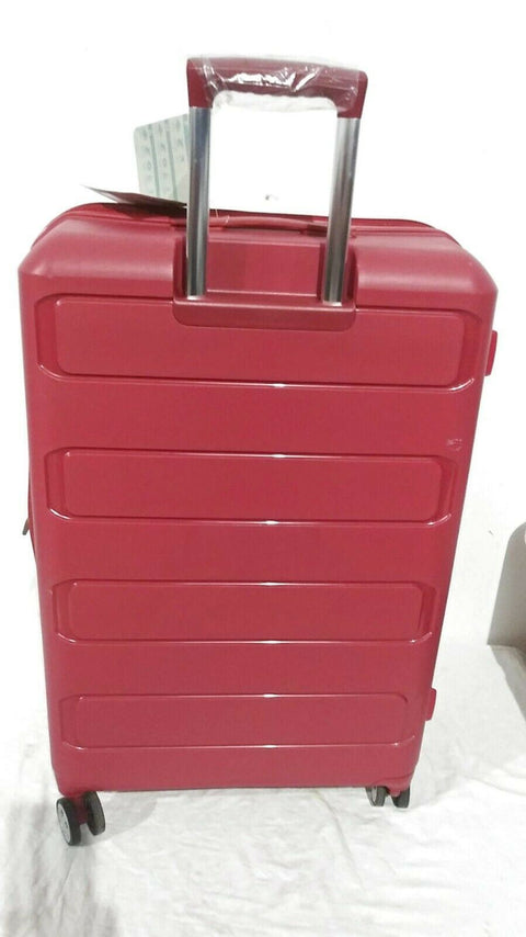 $599 Bagaggio Athenas 28" Luggage Suitcase Spinner Large Red Upright Hardcase